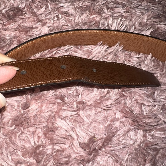 S.T. DuPont brown leather belt - Picture 7 of 10